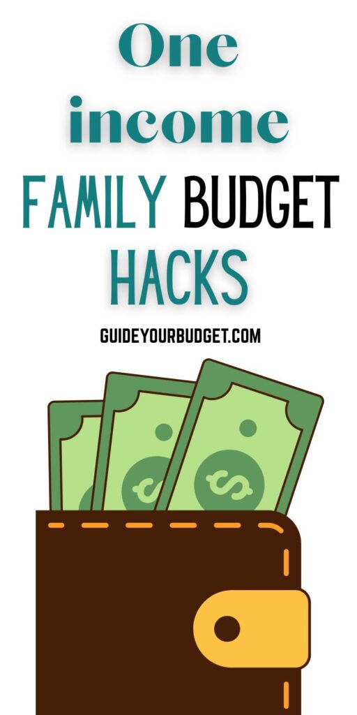 one income family budget hacks