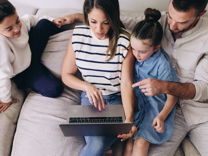 family that creates a budget - how to create family budget on one income featured photo