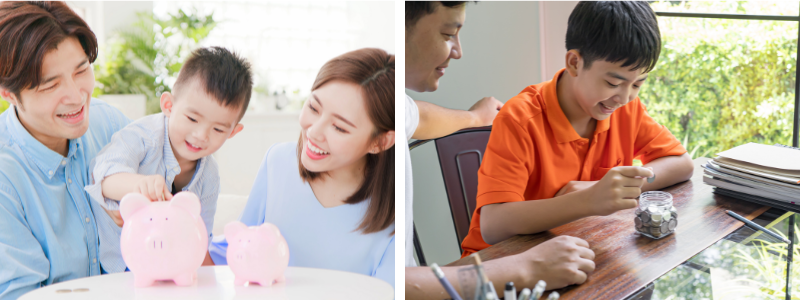 Teaching kids about money at every age
